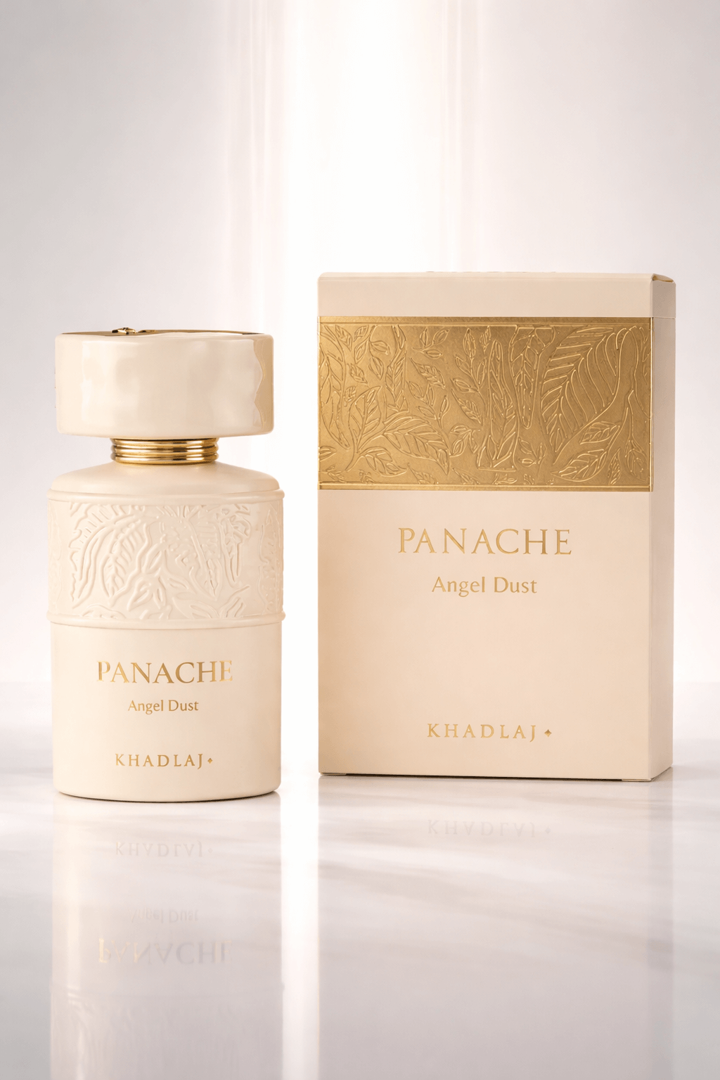 Khadlaj Panache Angel Dust Extrait de Parfum 100ml perfume bottle and box for women