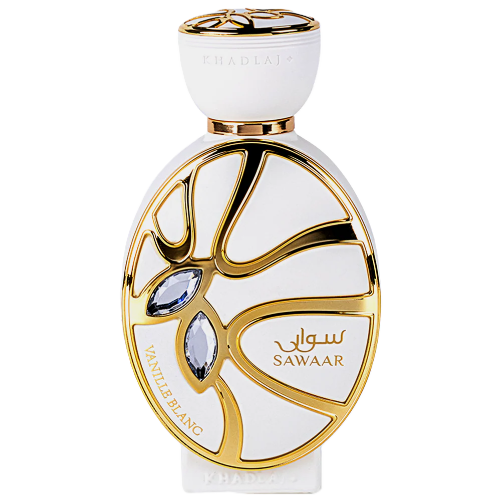 Khadlaj Sawaar Vanille Blanc Extrait de Parfum 100ml bottle and box