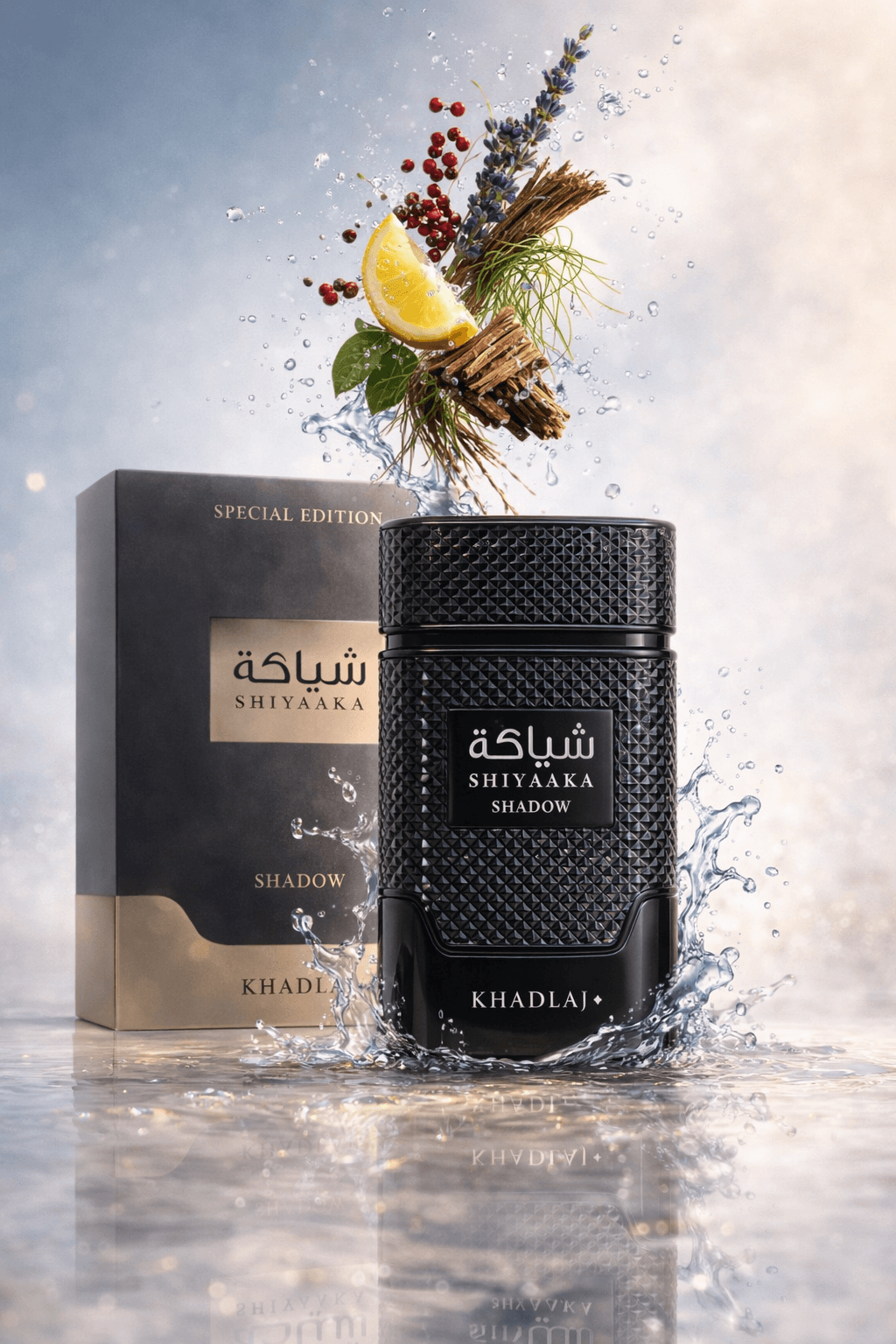 Khadlaj Shiyaaka Shadow unisex eau de parfum 100ml bottle