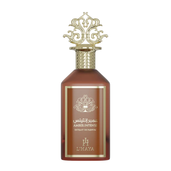 L’HAYA Amber Intense Extrait de Parfum bottle unisex amber cedar lavender vanilla fragrance