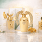 Lattafa fragrance bundle featuring Shaheen Gold, Afeef, and Tharwah Gold on a premium reflective background