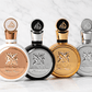 Lattafa Fakhar fragrance bundle featuring Women Black Gold and Silver perfume bottles luxury Middle Eastern perfume set