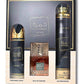 Shop Lattafa Khamrah 3 Piece Gift Set – Eau de Parfum, Perfumed Spray, and Air Freshener. A luxurious collection with gourmand-spicy notes, elegant and long-lasting.