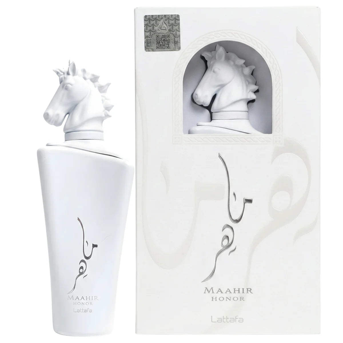 Lattafa Maahir Honor Eau de Parfum 100 ml bottle and box