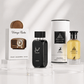 Lattafa Vintage Radio, Hayaati and Maison Alhambra Jean Lowe Immortal three-piece Eau de Parfum bundle