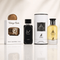Lattafa Vintage Radio, Hayaati and Maison Alhambra Jean Lowe Immortal three-piece Eau de Parfum bundle