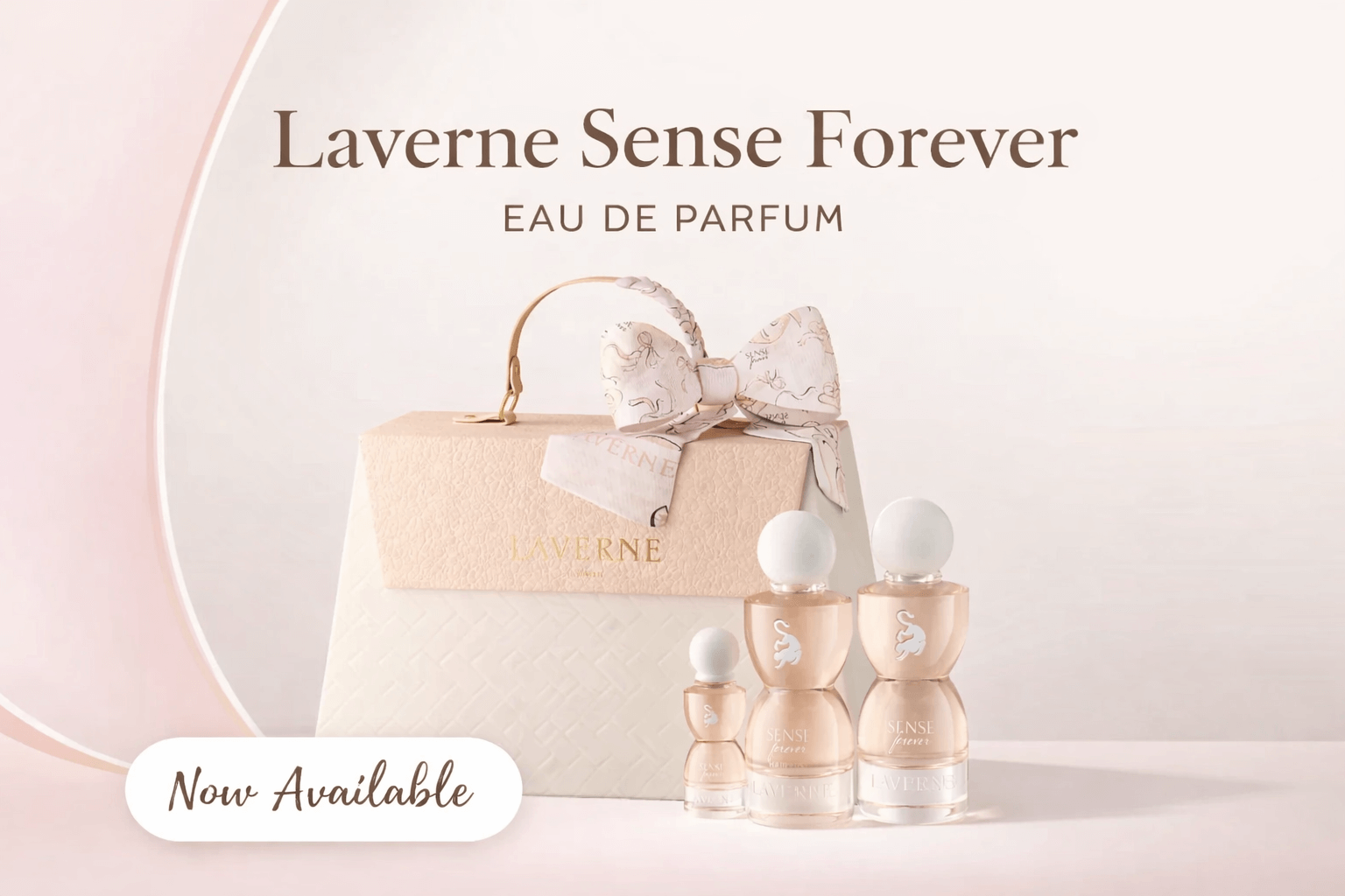 Laverne Sense Forever Eau de Parfum unisex fragrance bottle by Laverne on white background