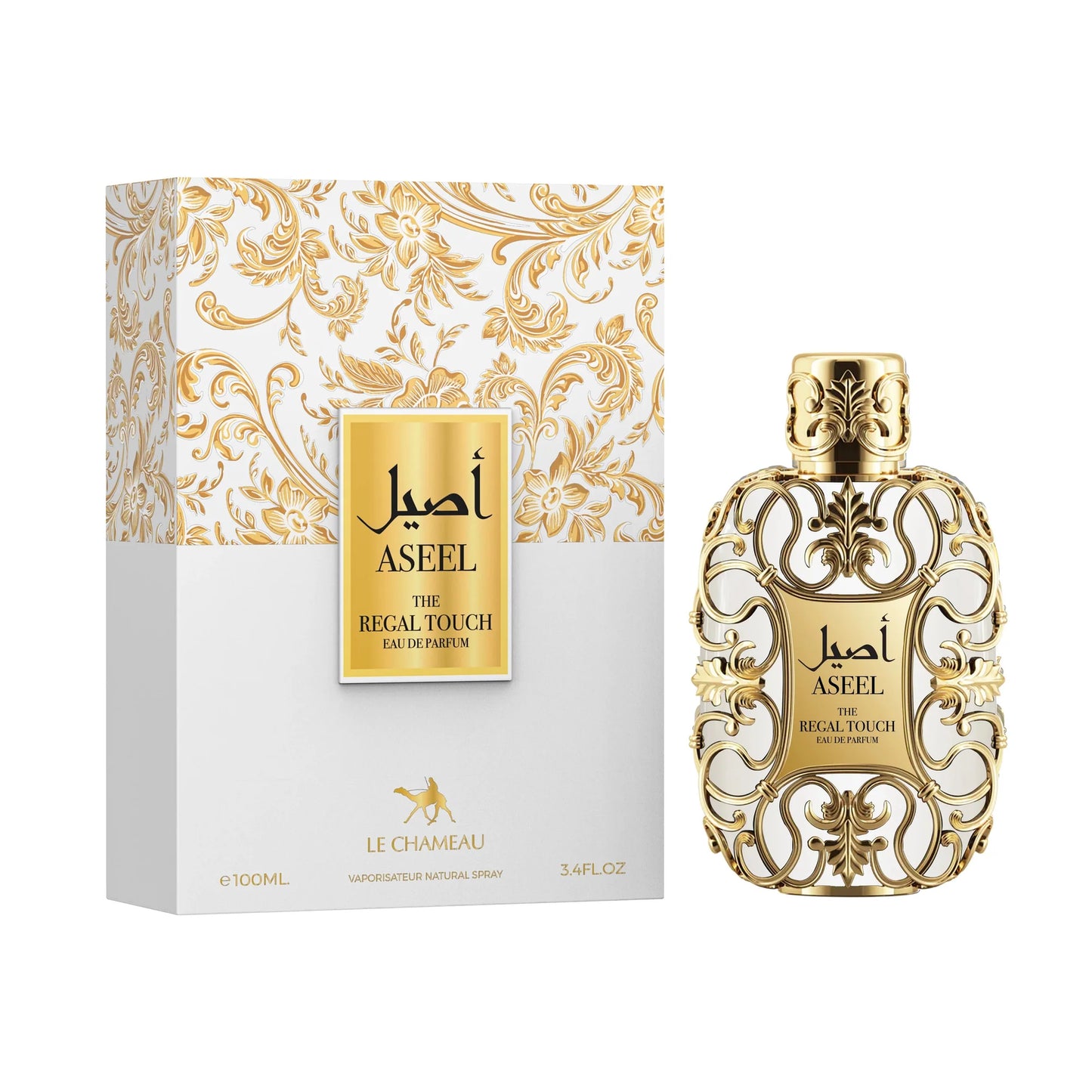 Le Chameau Aseel The Regal Touch Eau de Parfum 100ml 3.4oz bottle and box