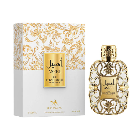 Le Chameau Aseel The Regal Touch Eau de Parfum 100ml 3.4oz bottle and box