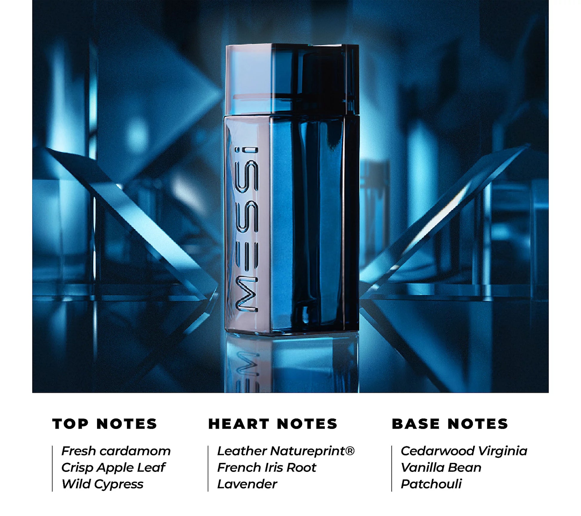 MESSI Original Eau de Parfum 100ml blue bottle with matching box