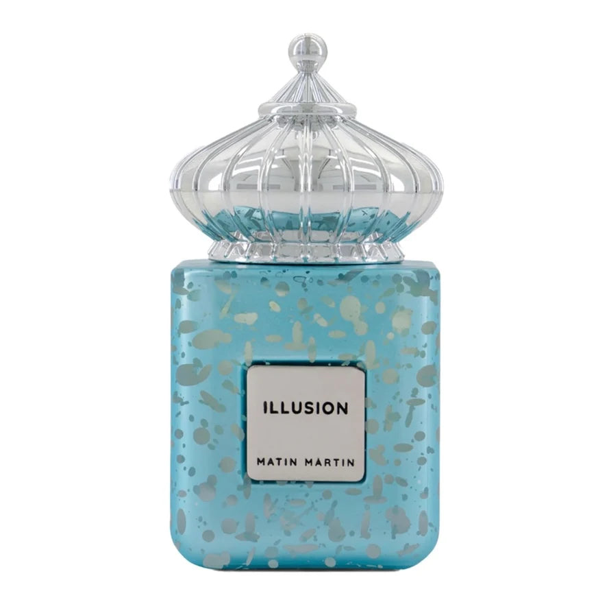 Matin Martin Illusion Eau de Parfum 100 ml unisex blue fragrance bottle and retail box