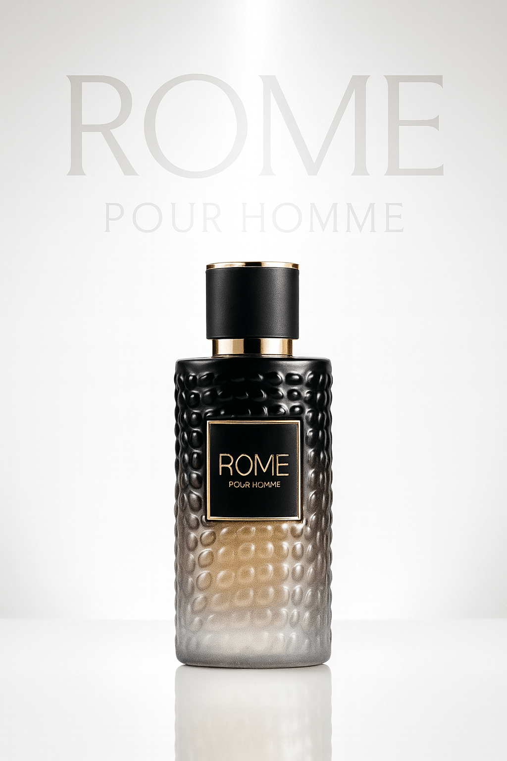 Shop Bharara Rome Pour Homme 100ml – a bold men’s fragrance with bergamot, lavender, amber, and cedarwood. Elegant, masculine, and long-lasting.
