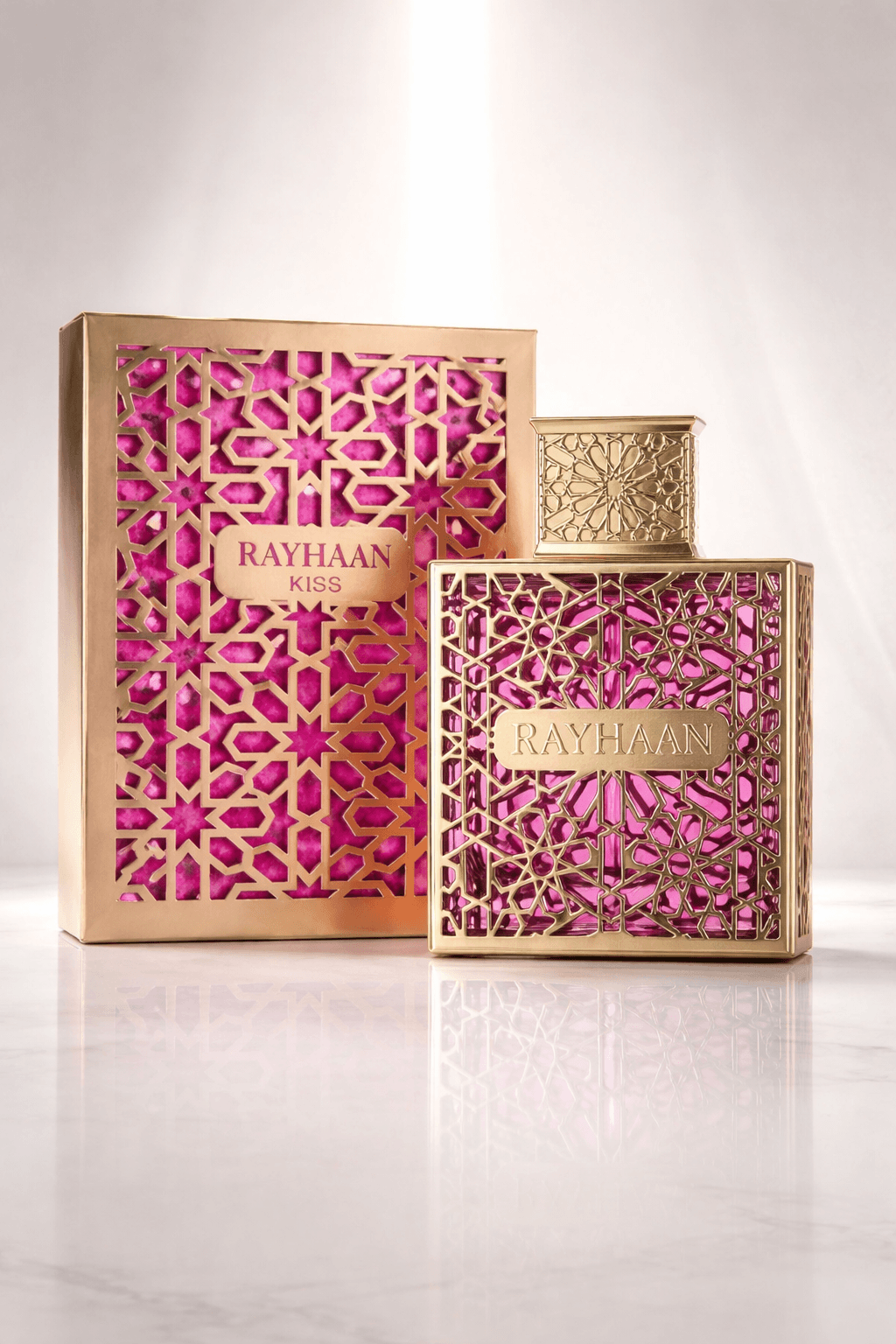 Rayhaan Kiss For Her Eau de Parfum 100ml 3.4oz bottle and box