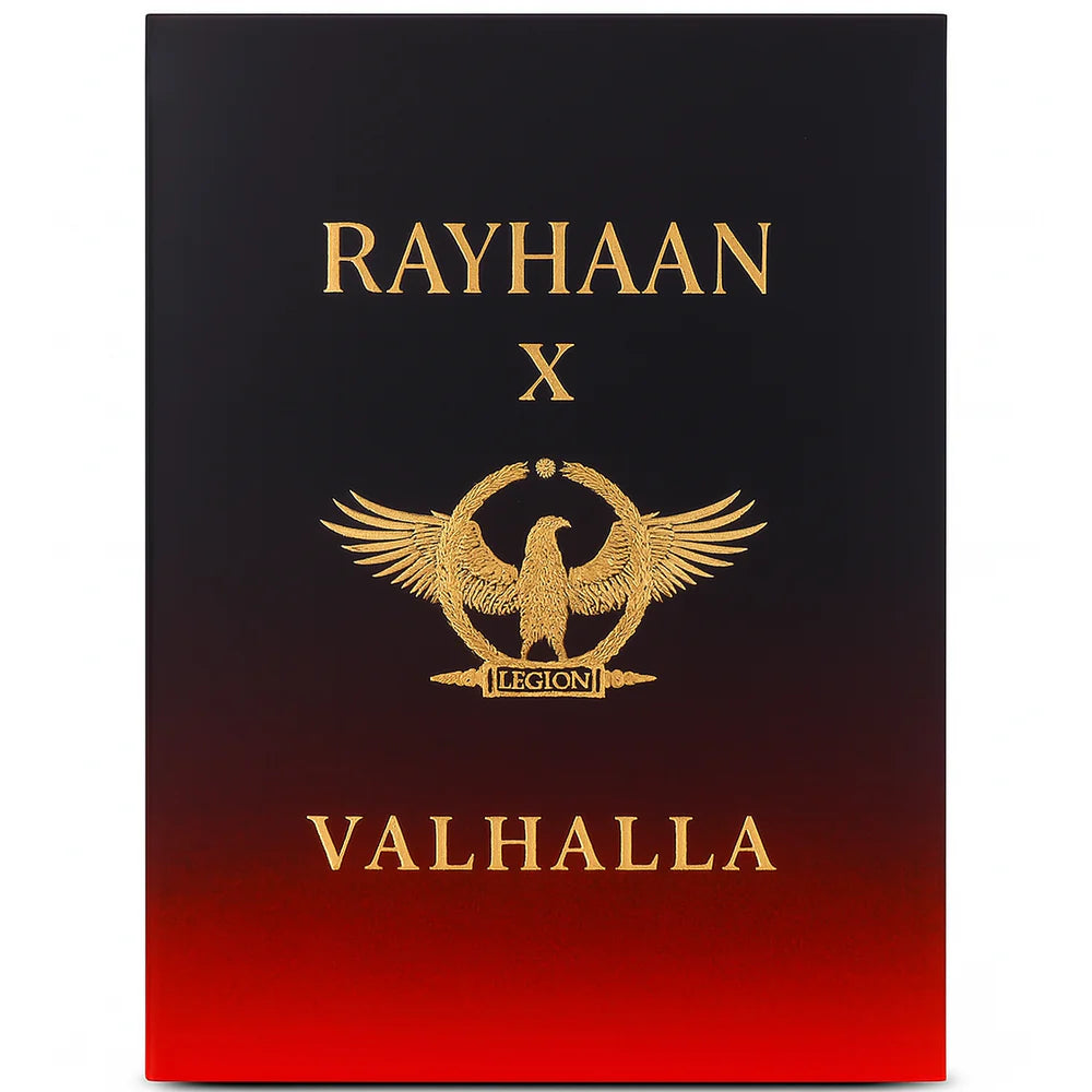 Rayhaan Valhalla Eau de Parfum 100ml bottle and box