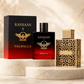 Rayhaan Valhalla and Elixir two-piece Eau de Parfum bundle with bottles and retail boxes