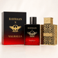 Rayhaan Valhalla and Elixir two-piece Eau de Parfum bundle with bottles and retail boxes
