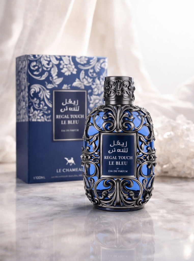 Regal Touch Le Blue unisex eau de parfum 100ml bottle and box
