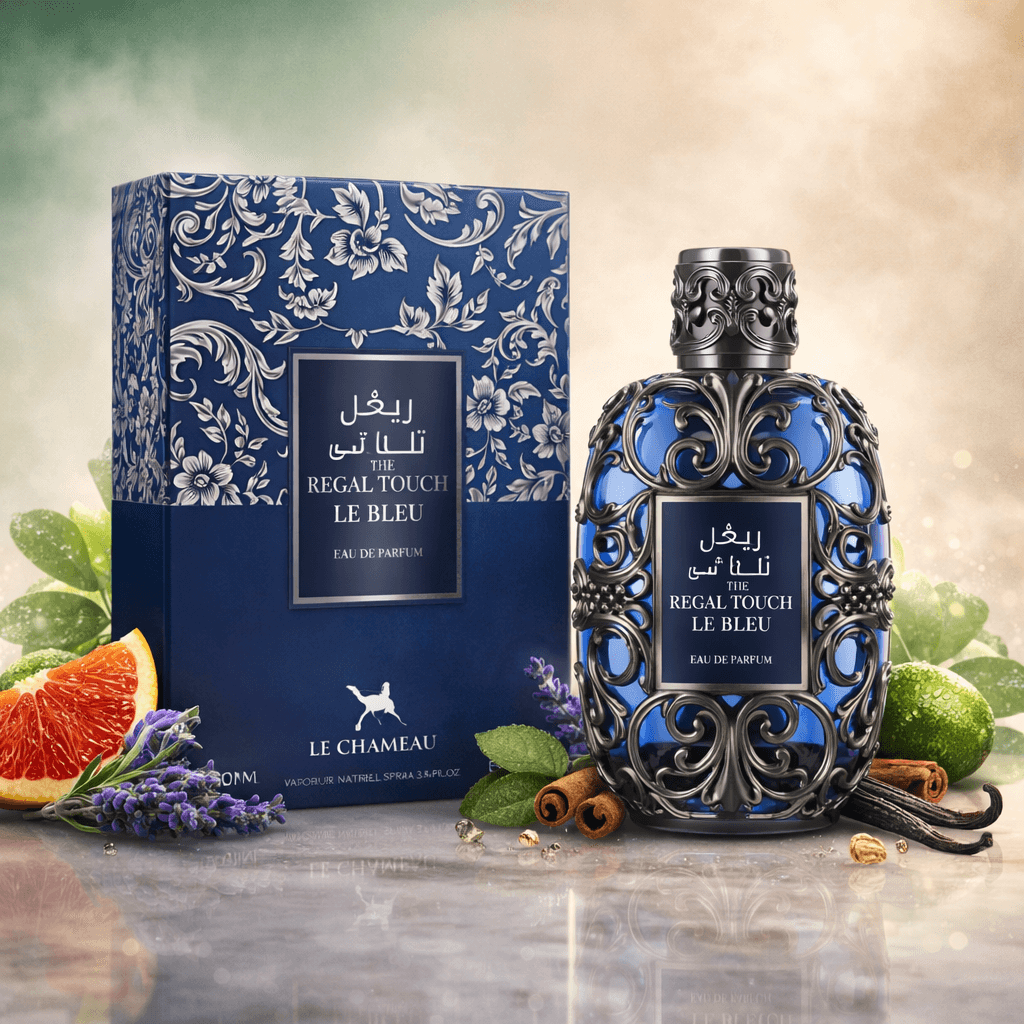 Regal Touch Le Blue unisex eau de parfum 100ml bottle and box