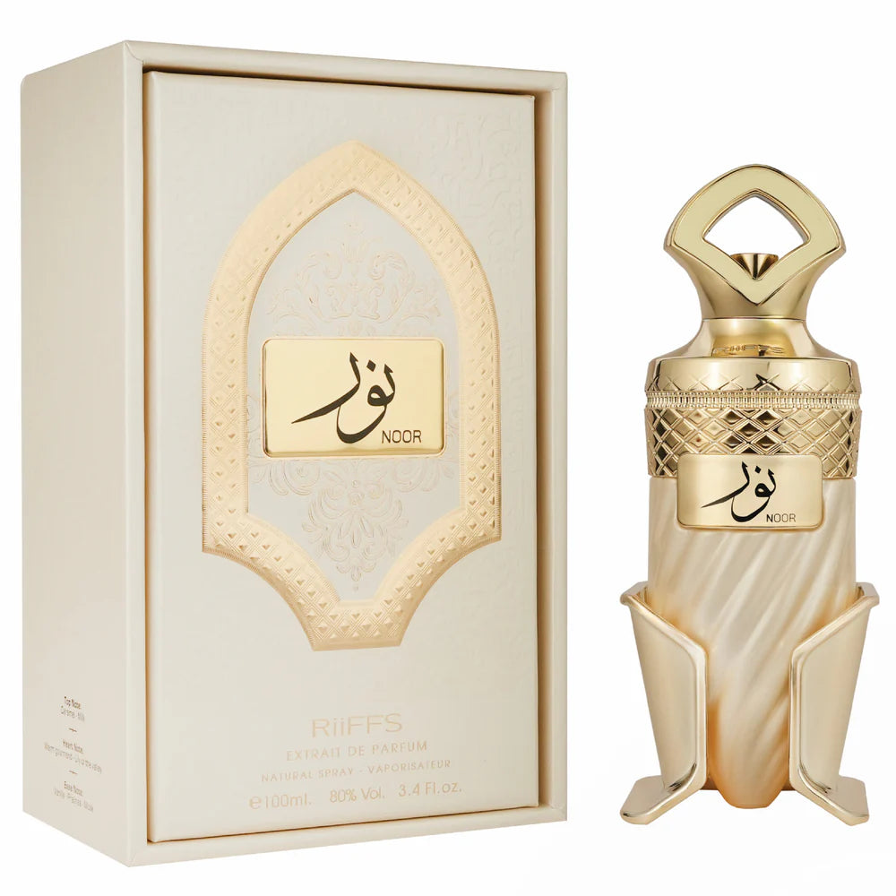 RiiFFS Noor Extrait de Parfum 100ml unisex luxury oriental perfume bottle and box