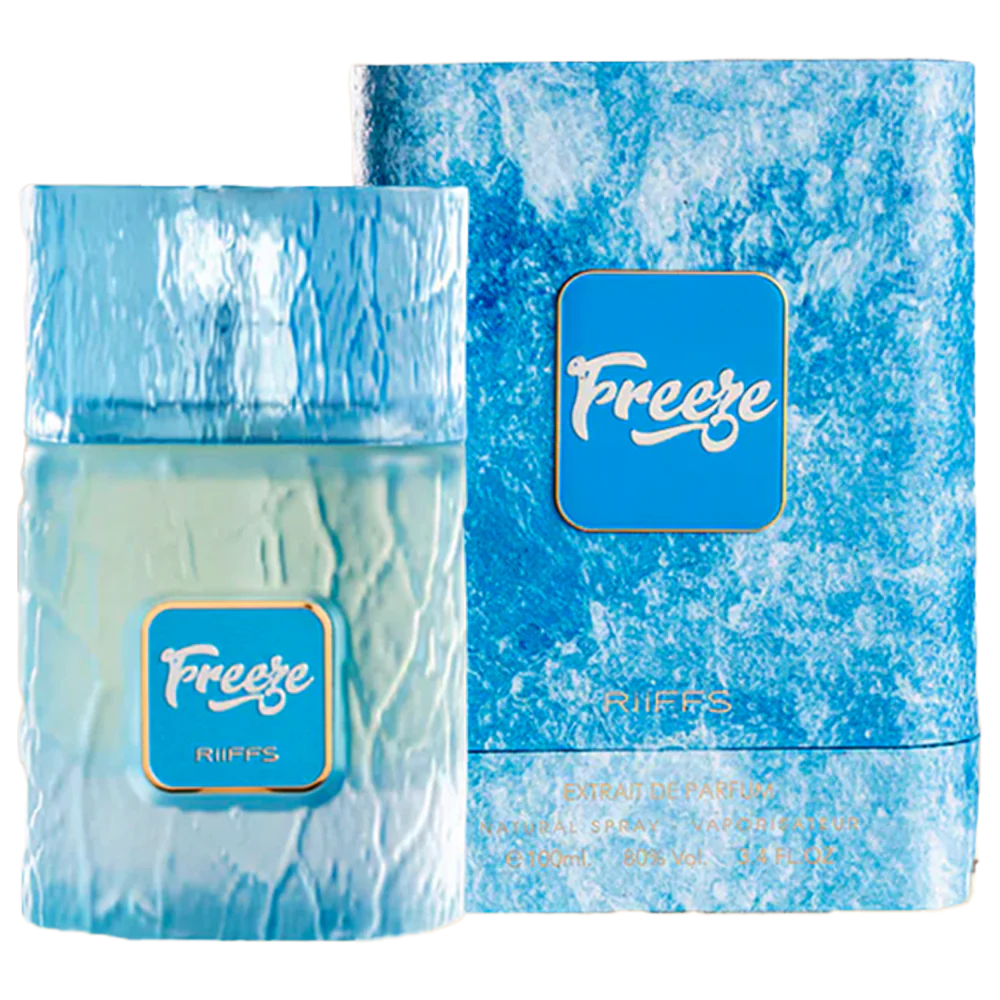Riiffs Freeze Extrait de Parfum 100ml 3.4oz unisex fragrance bottle and box