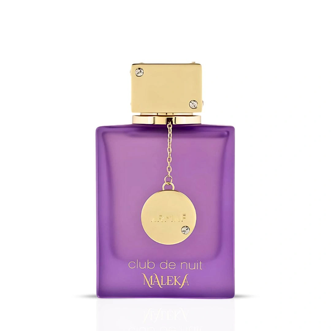 Shop Armaf Club de Nuit Maleka Eau de Parfum 105ml –a bold and elegant women’s fragrance with bergamot, rose, jasmine, and vanilla. Long-lasting luxury perfume.