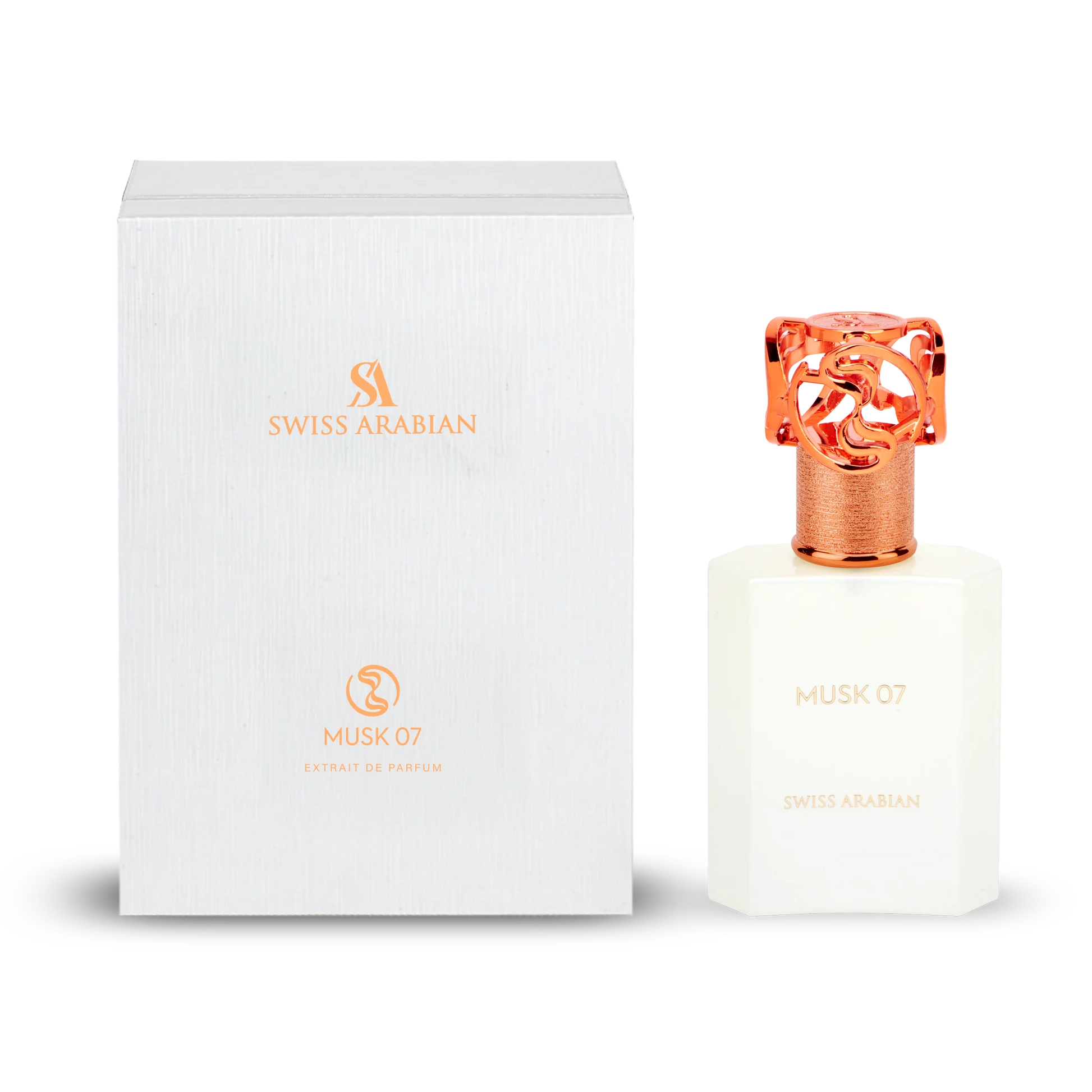 Swiss Arabian Musk 07 Extrait de Parfum 50ml 1.7oz bottle and box