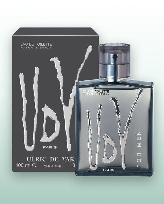 UDV For Men Eau de Toilette by Ulric de Varens 100ml classic fresh aromatic men’s fragrance bottle with box