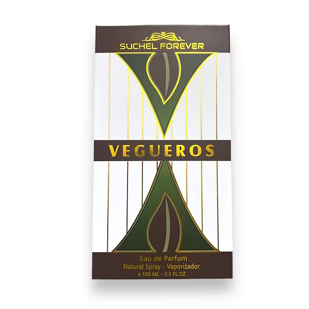 Vegueros Eau de Parfum bottle and packaging 100 mL