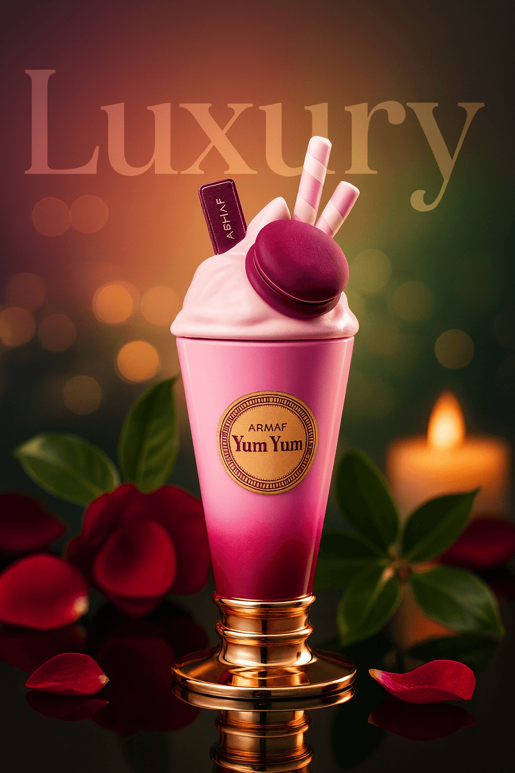 Shop Armaf Yum Yum 100ml – a playful, long-lasting floral-fruity perfume with cherry, vanilla, musk and amber. Perfect for gifting and daily wear.