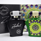 Zakat Parfum bundle set with two luxury perfume bottles and original packaging displayed on a clean background
