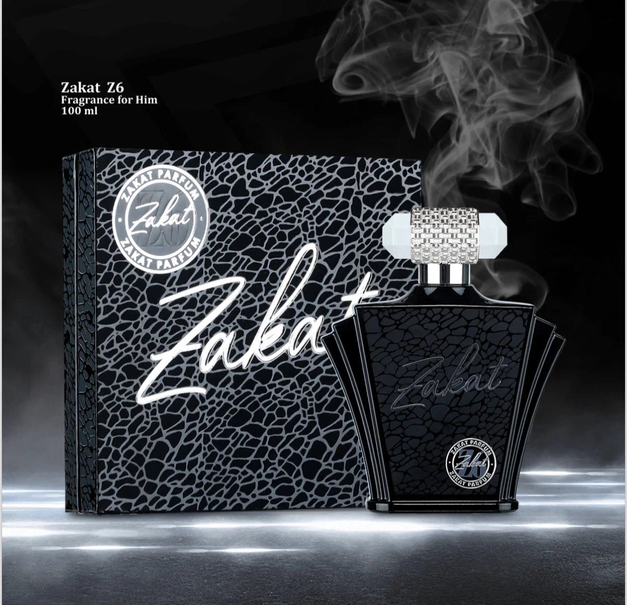 Zakat Z6 Eau de Parfum 100ml unisex fresh woody fragrance bottle and box