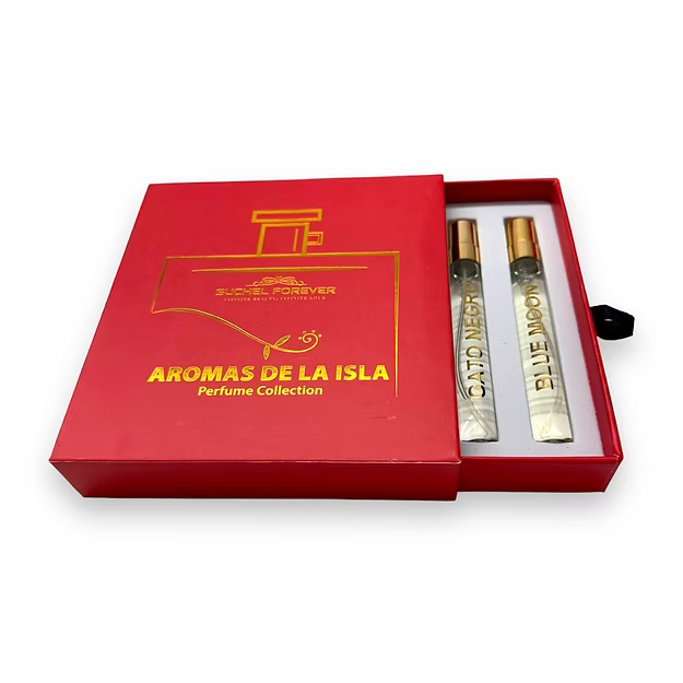 Aromas de la Isla Perfume Collection for Women by Suchel Forever with five 10 mL fragrance sprays