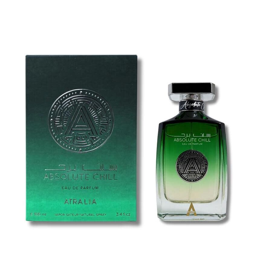 Atralia Absolute Chill 100 ml Eau de Parfum Unisex – bergamot, apple, grapefruit, lavender, marine notes, cedarwood and amber fragrance bottle