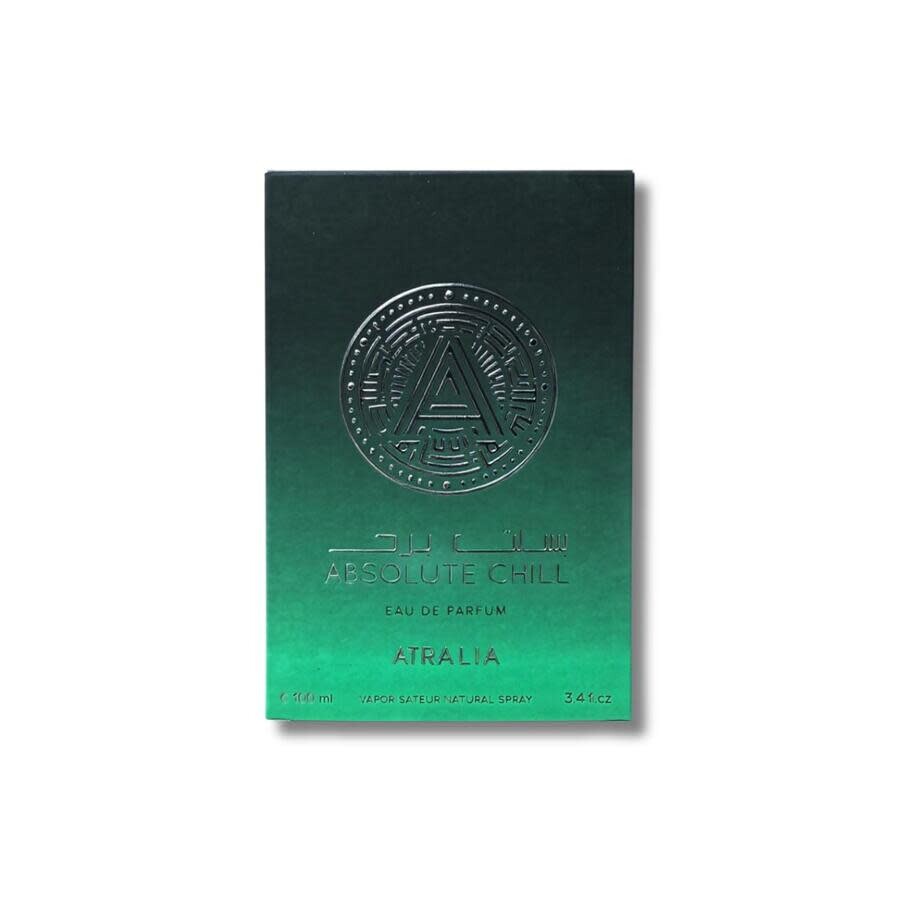 Atralia Absolute Chill 100 ml Eau de Parfum Unisex – bergamot, apple, grapefruit, lavender, marine notes, cedarwood and amber fragrance bottle
