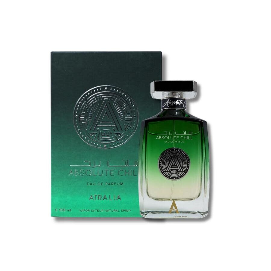Atralia Absolute Chill 100 ml Eau de Parfum Unisex – bergamot, apple, grapefruit, lavender, marine notes, cedarwood and amber fragrance bottle