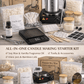 DIY Candle Making Starter Kit (Beginner) – Soy Wax + Tools + 2 Jars