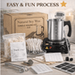 DIY Candle Making Starter Kit (Beginner) – Soy Wax + Tools + 2 Jars