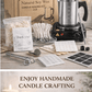 DIY Candle Making Starter Kit (Beginner) – Soy Wax + Tools + 2 Jars