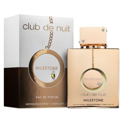 Milestone Club de Nuit perfume bottle and packaging on a white background