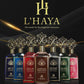 Shop L’Haya Oud Amiri Extrait de Parfum 100ml – a luxurious unisex fragrance with oud, jasmine, and peach. Elegant, powerful, and long-lasting.