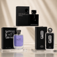 Rasasi Hawas Armaf Club de Nuit Intense Man and Afnan 9PM three-piece men’s fragrance bundle
