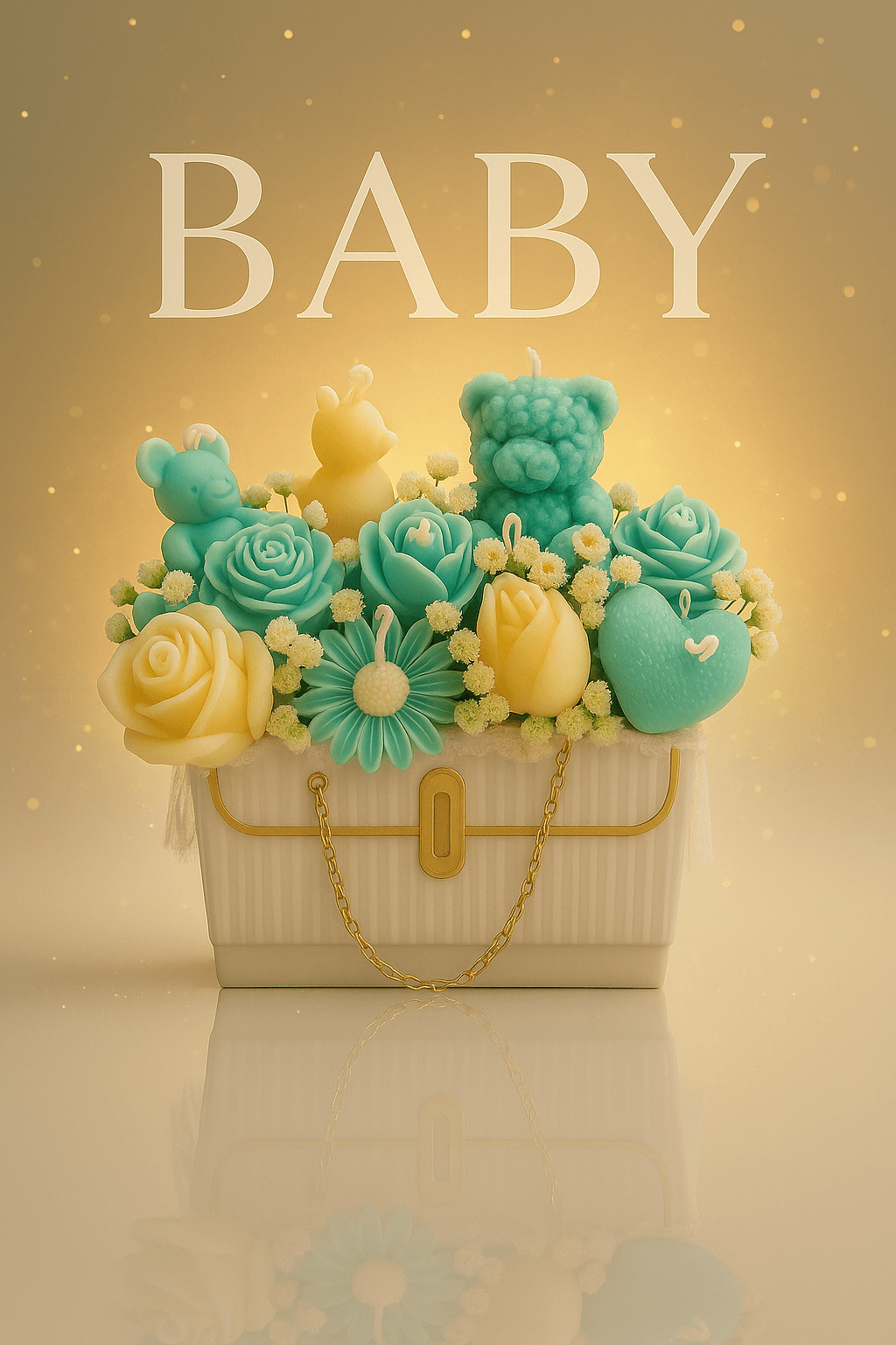 Shop Bloom Treasure, a premium handmade candle box crafted with soy wax floral designs. A unique luxury gift and home décor centerpiece.