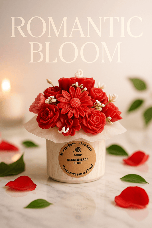 Premium handcrafted candle with fresh rose essence. Elegant floral design, perfect for gifting or luxury home décor.