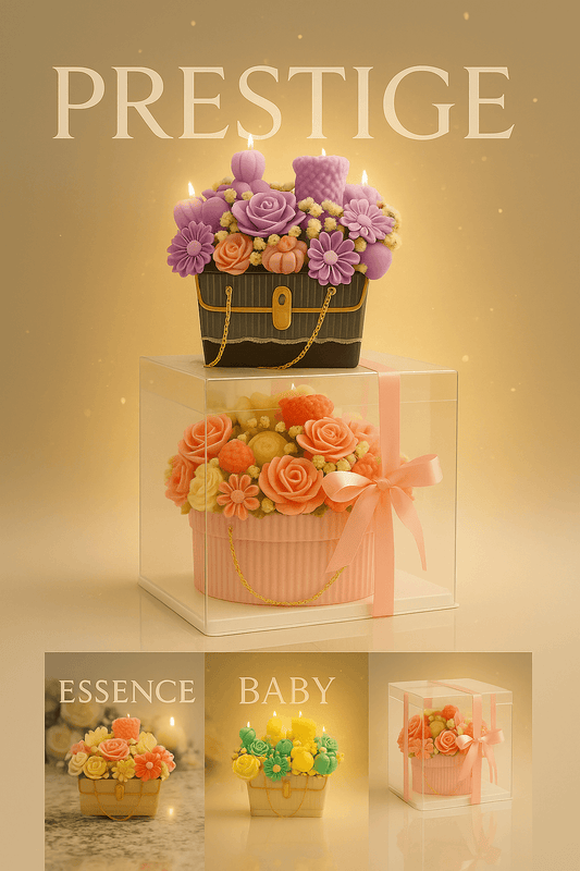 Bloom Treasure – Premium Floral Candle Box (Handmade) 100% Soy Wax
